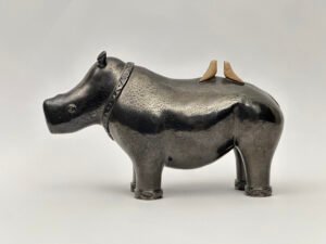 Baby Rhino with Oxpeckers